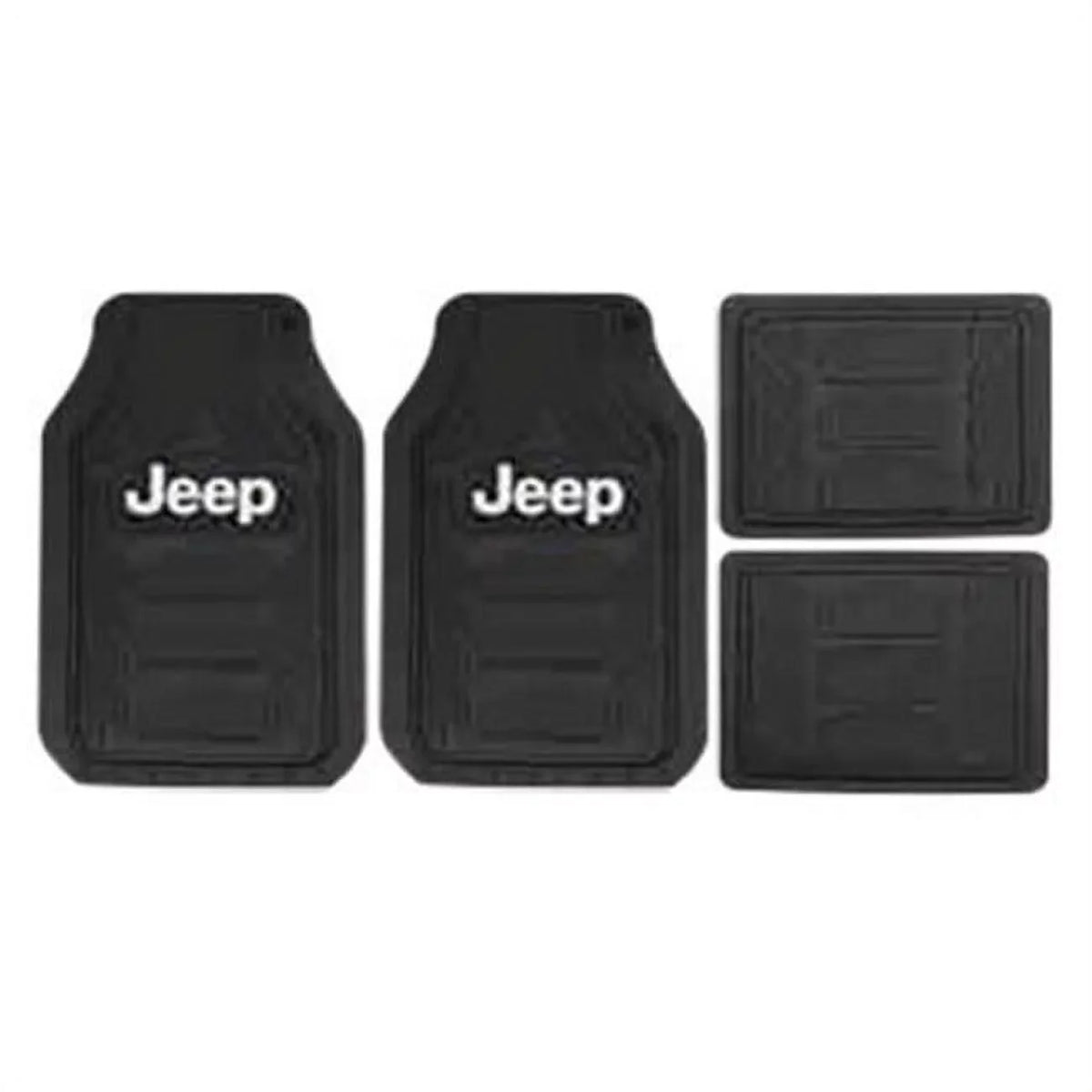 Floor Rubber Mat, Plasticolor P23-001668R01 Black Jeep