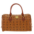 Bag Travel Canvas Visetos Brown MCM (Pre-Owned)