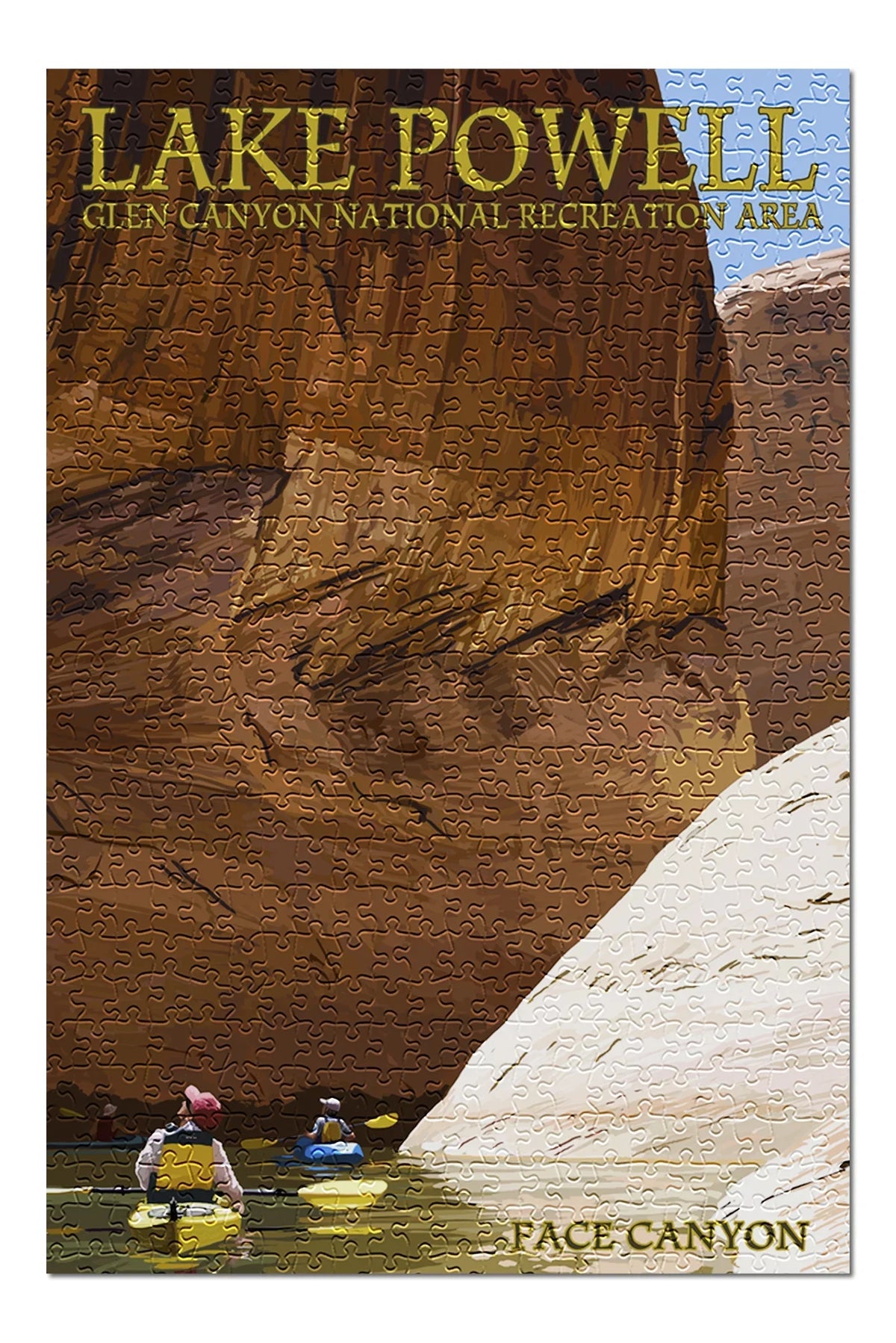 500 Lake USA) Face and (19x27 Adults Piece Premium Canyon Powell, in Family, Puzzle Made and Kayakers inches, Jigsaw for
