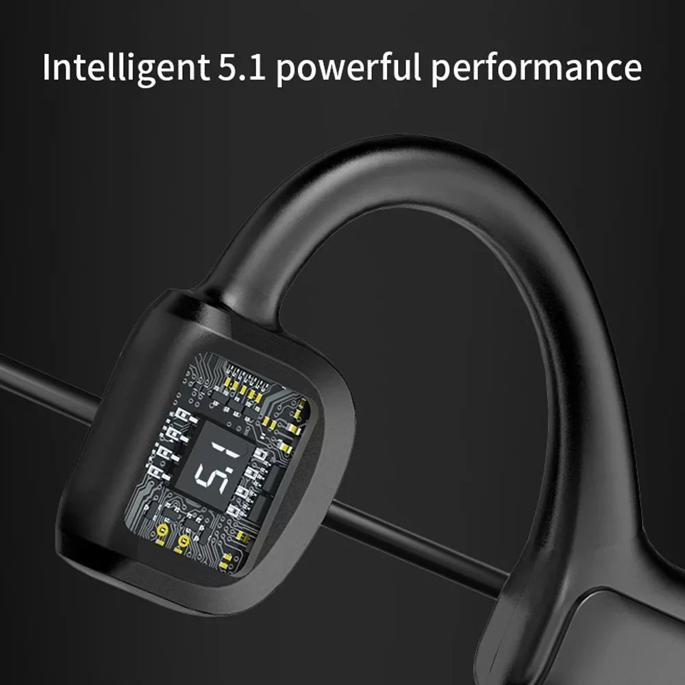 Headset Headphones 5.1 Sport exterior Bluetooth Conduction Wireless Bone Earbuds