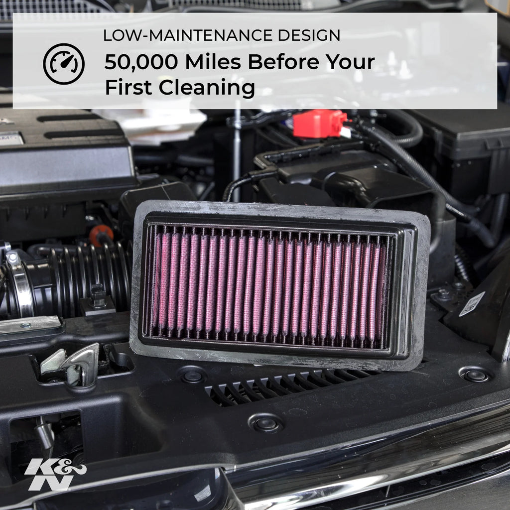K&N High Performance, RX400h) Filter: Hybrid, Premium, (Highlander Filter: Washable, Engine 3.3L 33-2344 V6,, Replacement /Lexus 2005-2010 Air