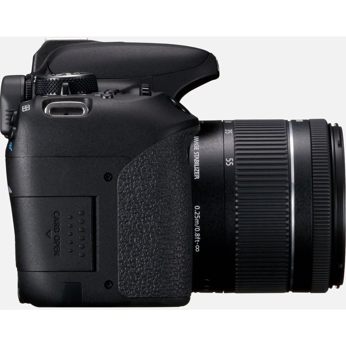 Megapixel 0.71", 800D Black 2.17", Lens, with SLR EOS Digital Camera Canon 24.2