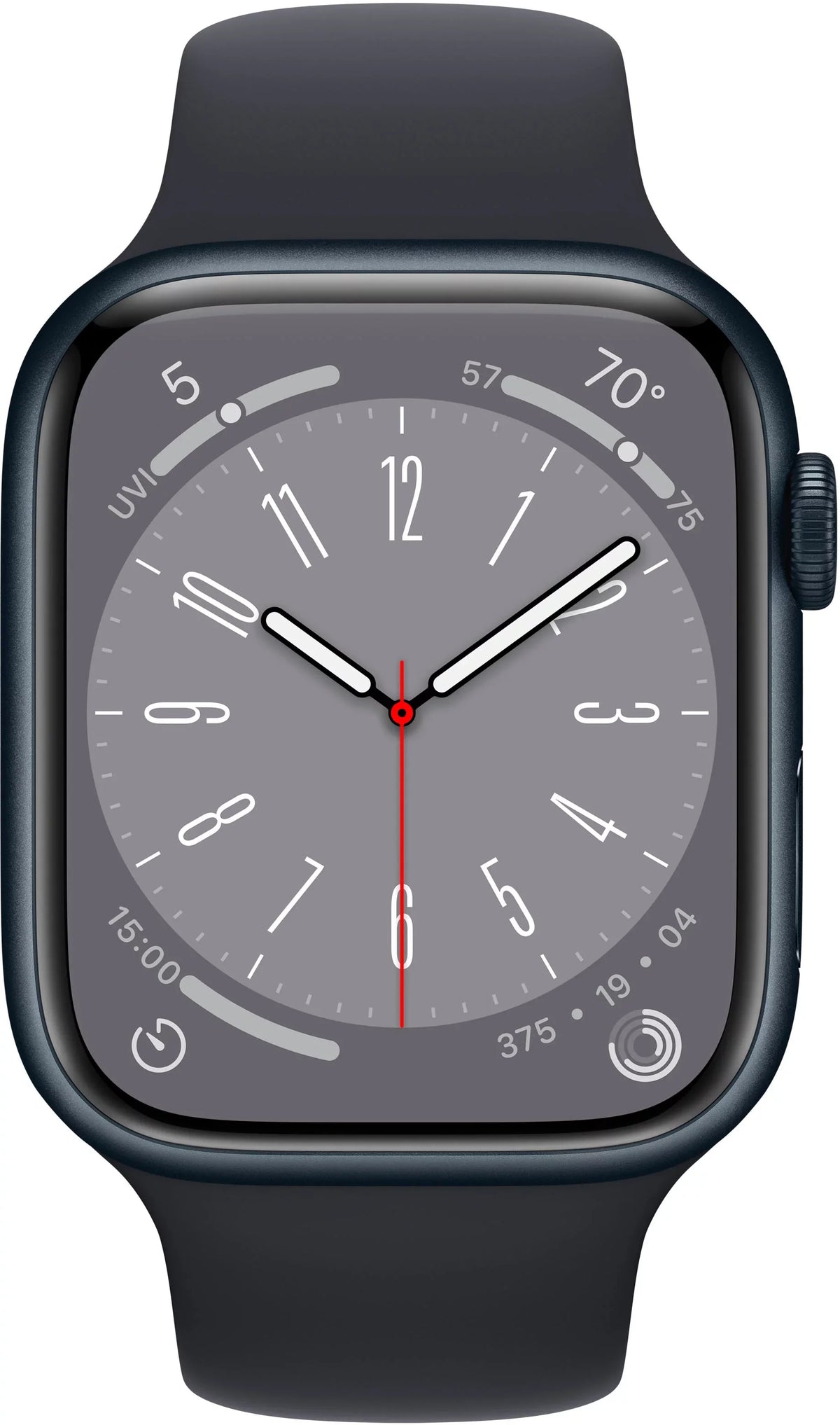 Only Watch Midnight (Refurbished) Restored Case Aluminum Series 8 Band Midnight 45MM GPS