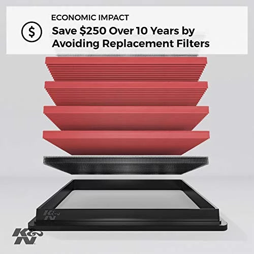 QX50, Air High GT, 2007-2019 Washable, V6 Q60, Premium, Nissan/Infiniti/Suzuki/Fiat 370 G37, Engine FairladyZ, Q40, K&N Performance, Filter: Filter: Skyline Replacement 33-2399 (370Z, EX37),