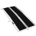 Aluminum Carrier Multifold Wheelchair Portable Non-skid 6FT 28" Ramp Scooter Mobility 72" x Ktaxon