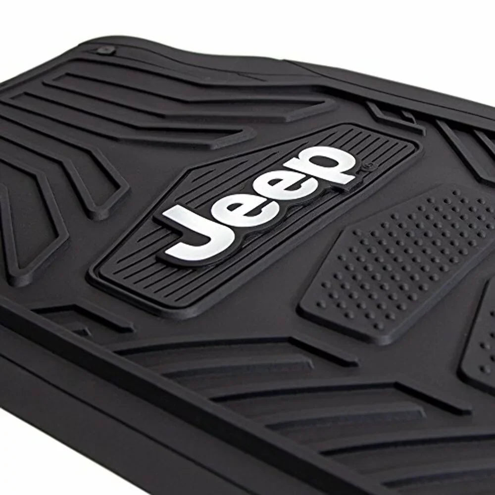 Floor Rubber Mat, Plasticolor P23-001668R01 Black Jeep