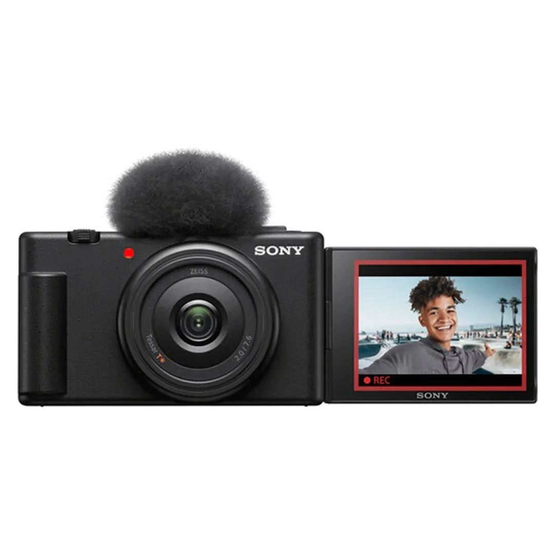 with Vlogging ZV-1F Tripod + + Accessory Camera 32GB Card Memory ZeeTech SanDisk (Black) Bundle