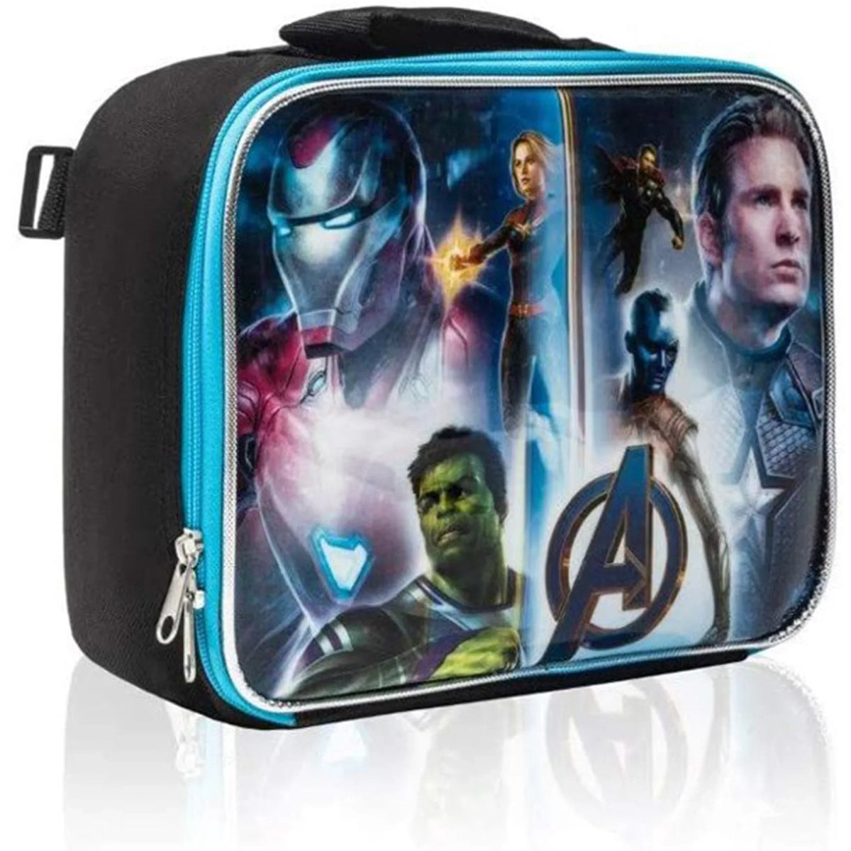 event Kids 15 with All Child Marvel Bag Lunch Multicolored for Overprinted Backpack Avengers inch