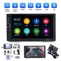 Stereo Mirror Car Din Radio Car Calling Camera Link/USB/SD/AUX, with Car Backup Free Hands Radio Receiver Bluetooth Audio Screen Radio Support 7" Double Touch -