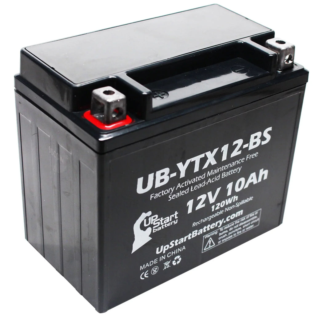 Factory 2002 UpStart CC 1000 Motorcycle Maintenance 10Ah, Activated, GSX-R1000 Battery Battery - Replacement 12V, UB-YTX12-BS Free, Suzuki