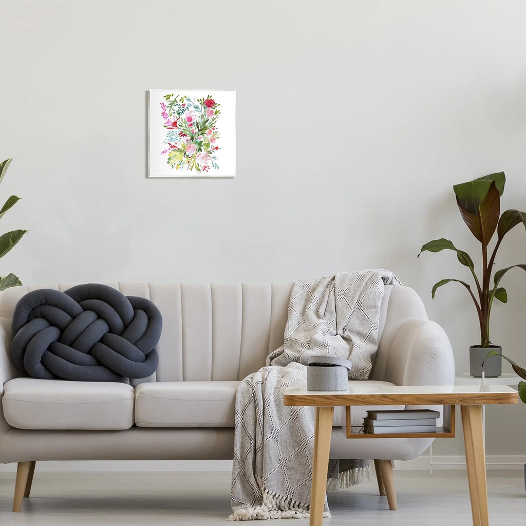 Floral Wall & Industries Art, Garden Painting Unframed Stupell Art Pattern Botanical x 12 Print 12 Flowers