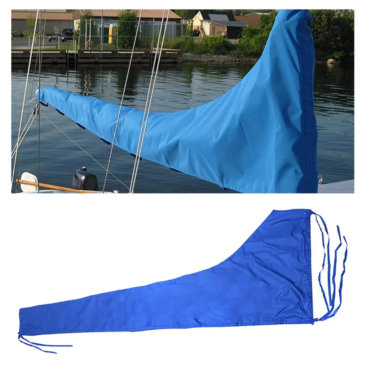 Boat Cover Cover, Cover Mainsail 12 600D Dustproof Oxford Cloth FT FT to Strap 12 Cover, 11 , Cover Thickened Blue Adjustable Sail Snow