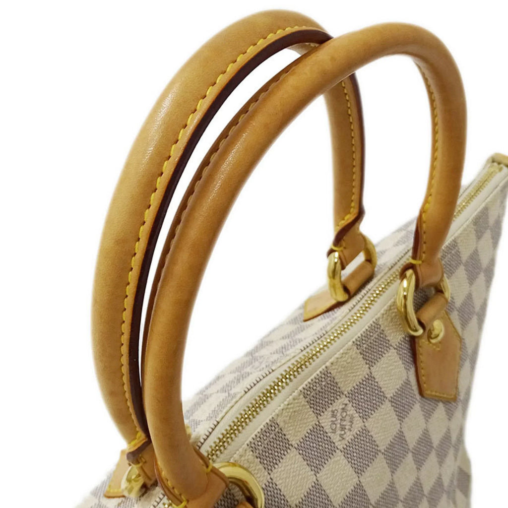 Azul White Damier Used Bag Handbag N51186 Authenticated Gray Tote Ladies Saleya PM