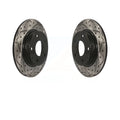 3 Disc Rotors Rear Slotted Coated Sport KD-100193 Mazda CX-30 Drilled CX-3 Pair Brake For