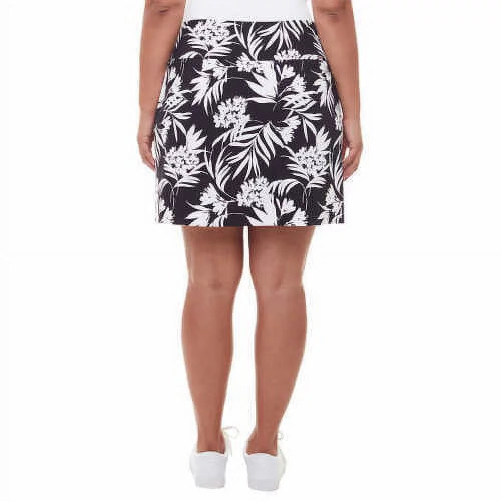 Printed Womens Print,Medium & S.C. Co. Skort,Black