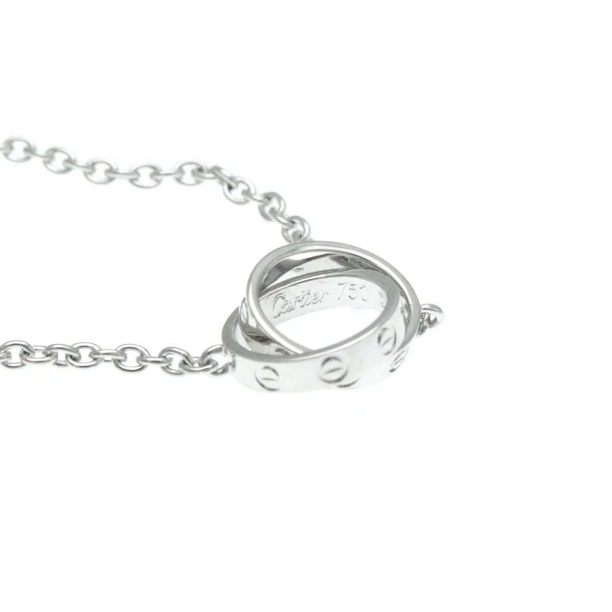 (Good) Cartier (18K) Gold B7212500 Necklace Women's Pre-Owned White Love