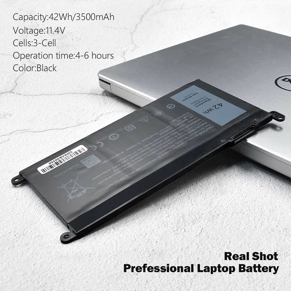 for 42WH CYMGM P66F P75F 5565 WDX0R P69G Series Inspiron 7573 Battery