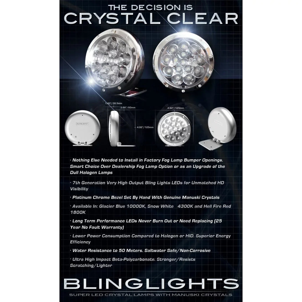 280 SLK R171 SLK280 Kit 2008 LED 2009 2006 Lights For 2007 Lamps Foglamps Fog 2005 Driving