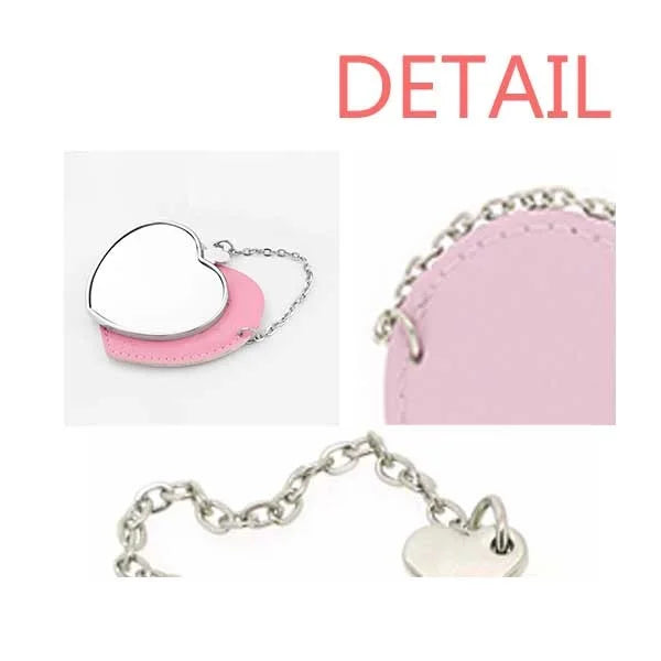 Makeup Heart Dragon Purse Travel East West Winged Pink Animal Myth Mirror
