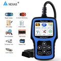Auto NEXAS OBD2 Automotive Scanner Battery OBDII Reader Diagnostic Scanner Clear Light Code Car Full Codes Car Read Functions Check Engine OBDII NL101 Engine Check Tester Scanner Tool