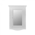 27" Hardwood Wooden w/Mirror Cabinet w/ Shelf Bathroom Double Medicine Wall Mount 20" Cabinet Storage Corner Supply x Renovators White Bethpage Screws Storage