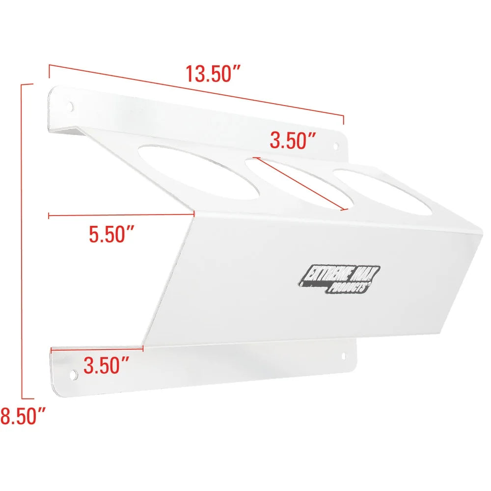 Aerosol Silver Shop Shelf 3-Can Wall-Mount for Capacity, Enclosed Aluminum Max Garage 5001.6254 - Storage Trailer Extreme Storage