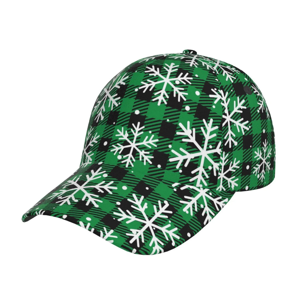 Plaid) Cap Activities Adjustable Workouts Seasons Baseball All Pattern Hat(Christmas Balery Running exterior At Buffalo and for Dad dimension