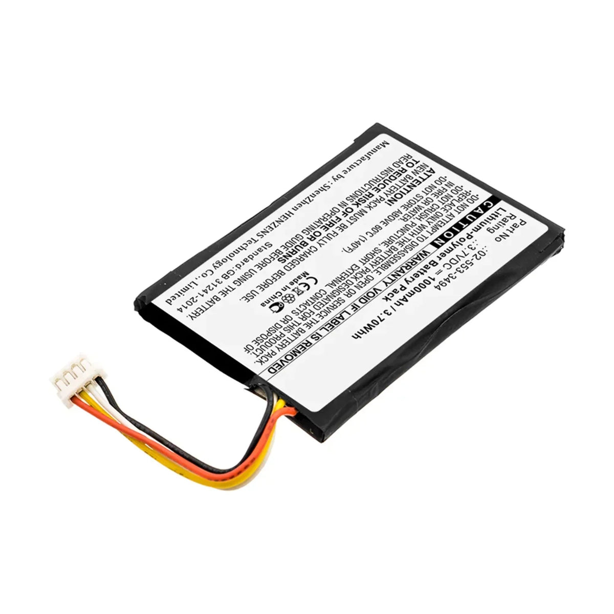 '- 1000mAh, High N Li-Pol, BNA-WB-P11683 Ultra Battery Battery for Batteries - Accessories 3.7V, Capacity Replacement 02-553-3494 Speaker Harman/Kardon