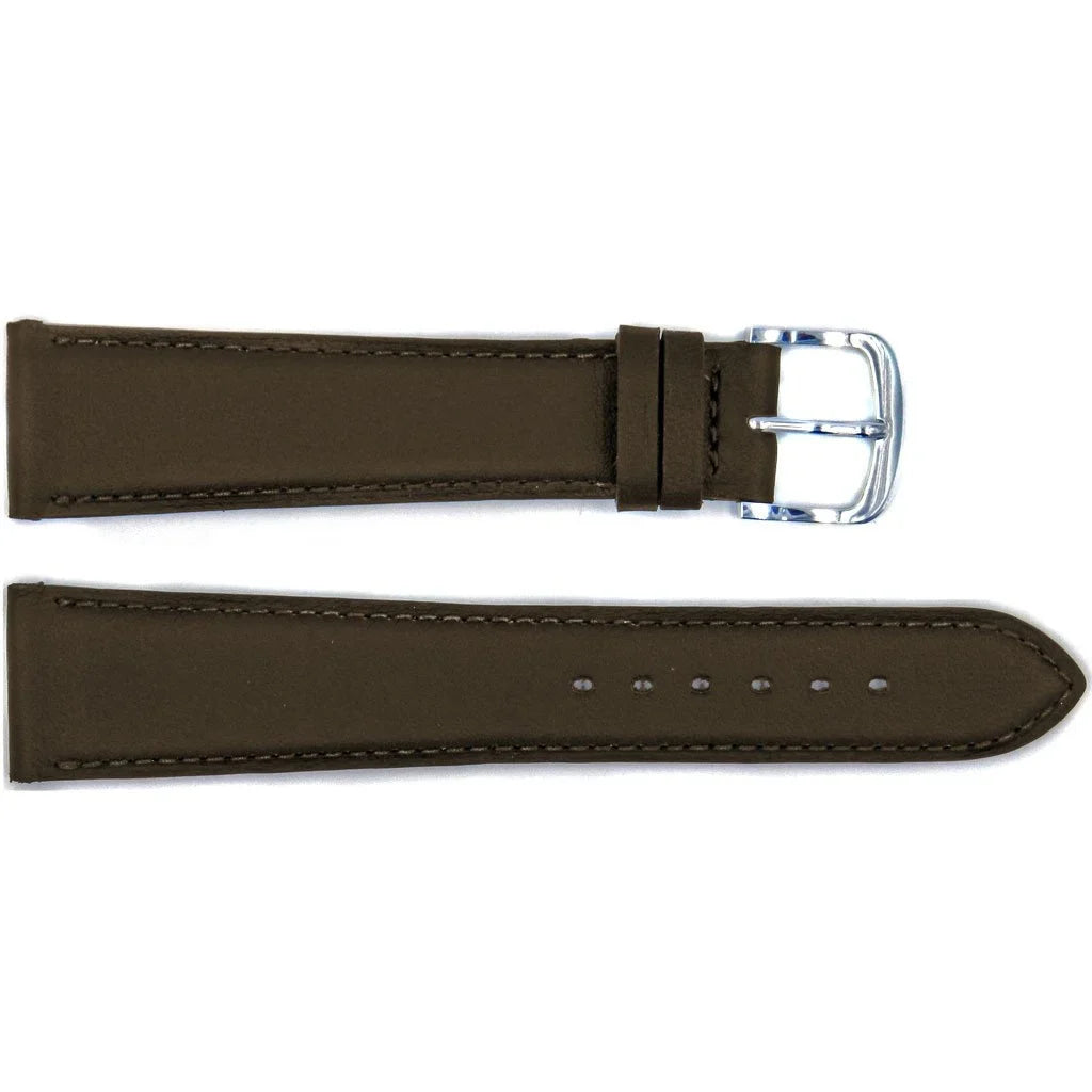Watch 26mm Genuine Brown Leather Strap Handmade Smooth