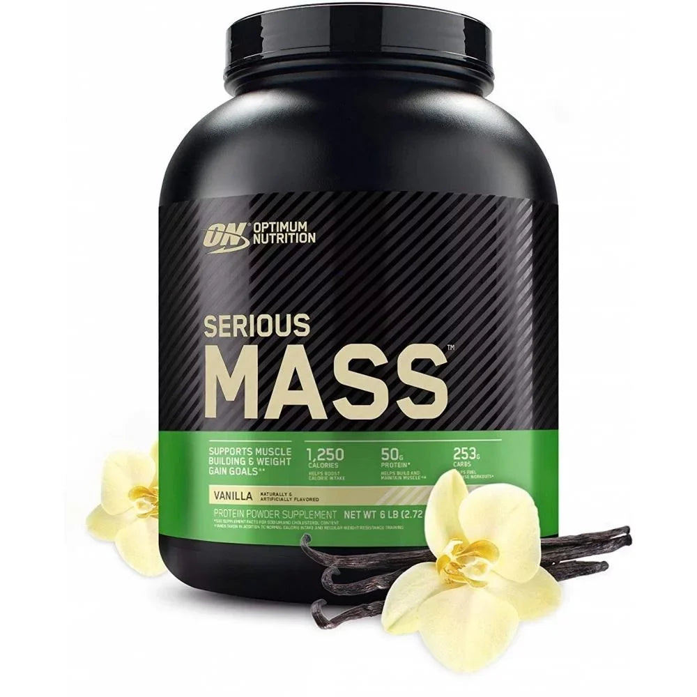 Mass, 6.lb Weight Serious Nutrition, Powder, Protein Gainer Vanilla, Optimum