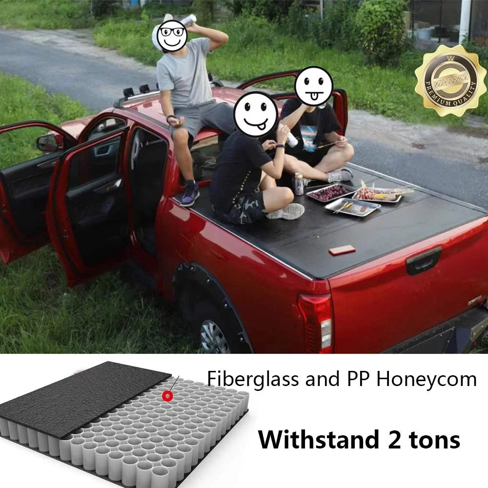 Hard - Bed 5'7" Fold Ram - 2500/3500 Tonneau for Fits Bed Body (Not Body)/ Cover Ram Fiberglass 1500/2019 Truck 2009 Ram New 2018 Classic 2021 Quad 1500 2010-2021