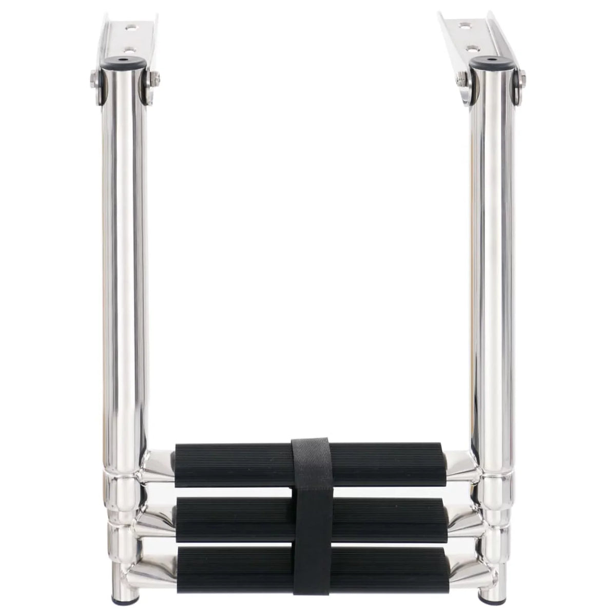 Non-Slip Folding Mounting Telescopic Boat Ladder Swimming Stainless Platform Ladder 3 Dcenta Pool, for and Steel Boarding