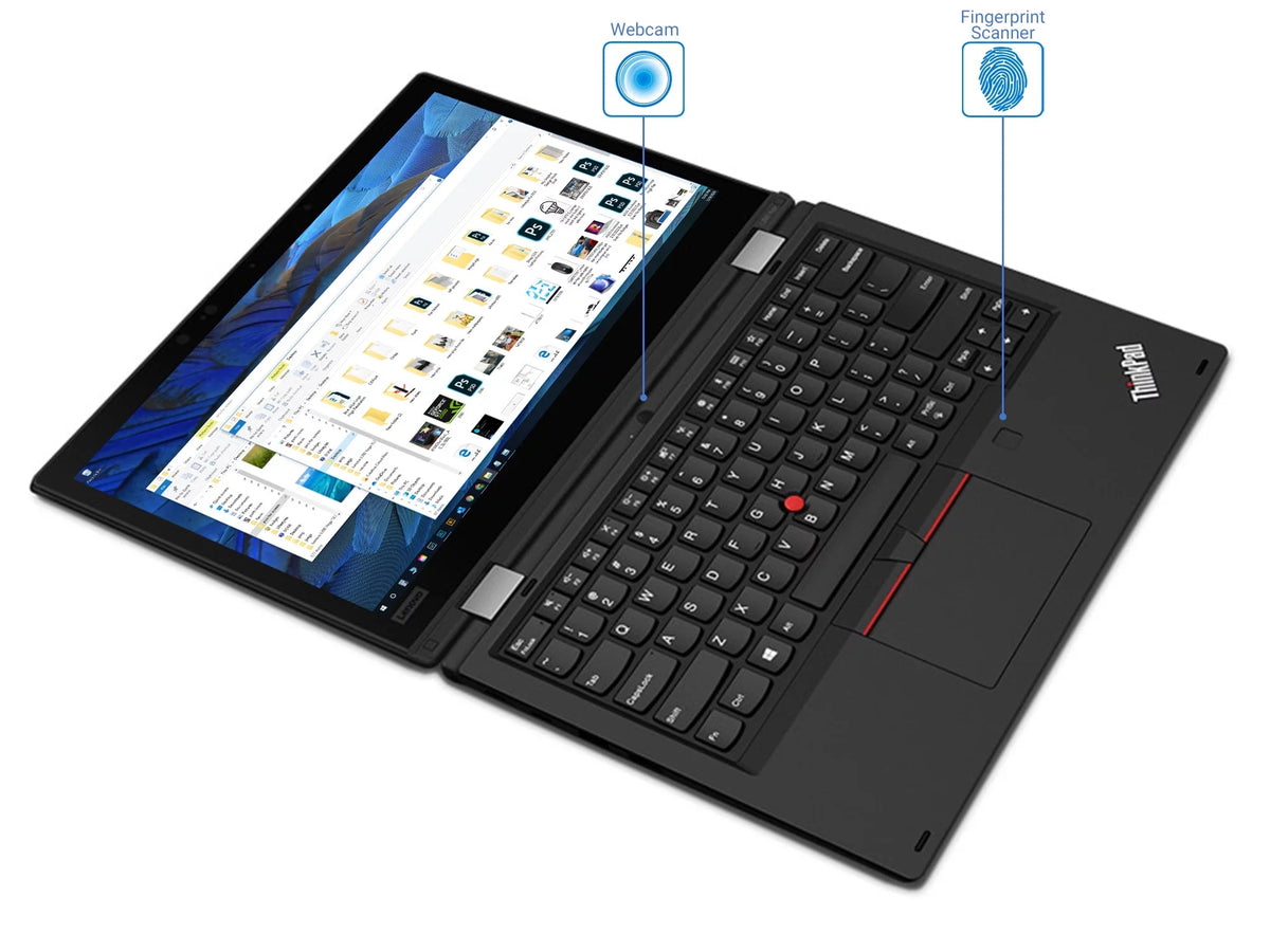 L390 Touch Reader, Yoga FHD Core Display, i3-8145U 3.9GHz, 256GB Card IPS HDMI, RAM, 13.3" Lenovo Windows via ThinkPad Wi-Fi, SSD, Pro Intel Upto Bluetooth, USB-C, 2-in-1, 32GB 10 DisplayPort