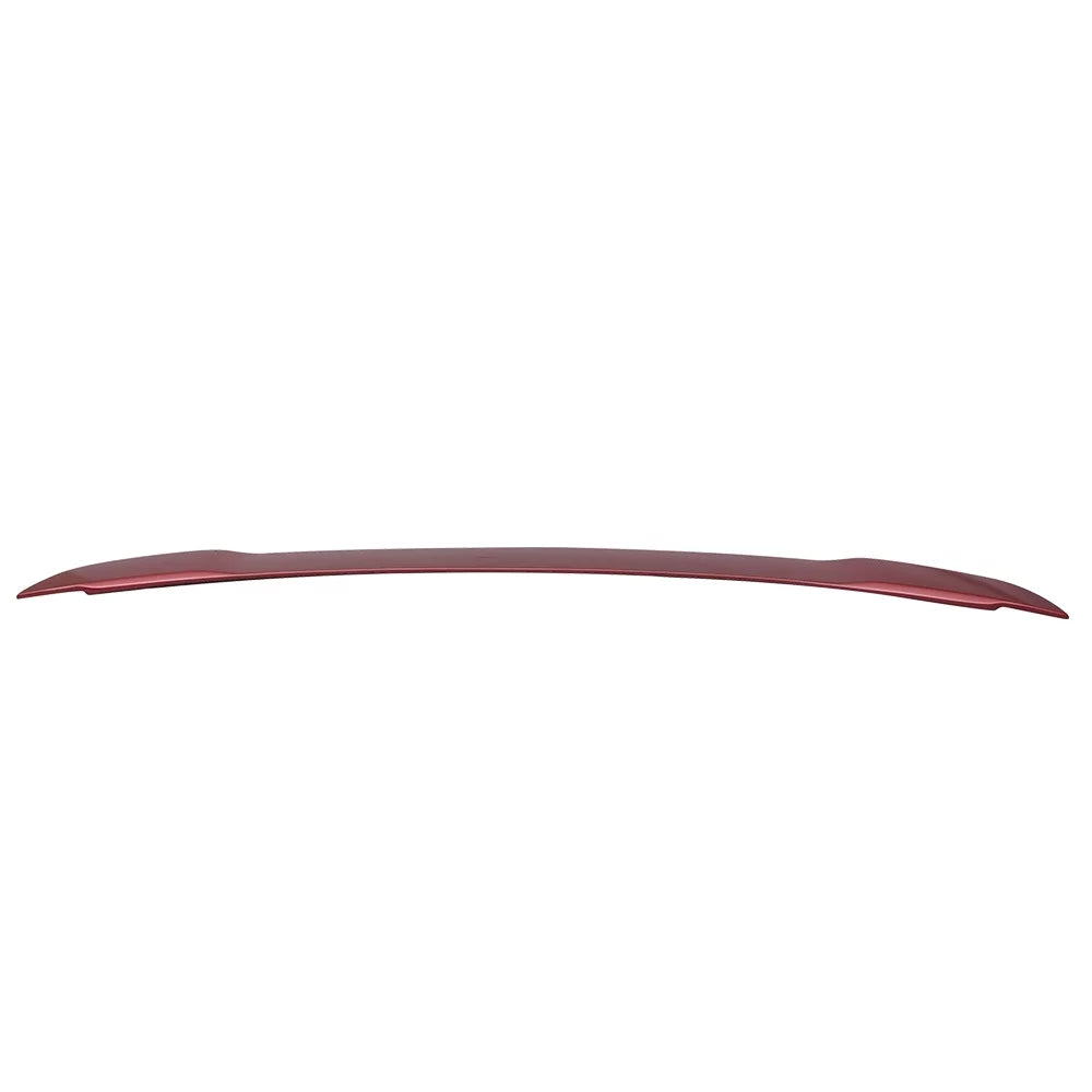 Compatible - Ruby with Motorsports Mustang GT 15-23 Red Trunk RR # Painted Spoiler Ikon ABS design
