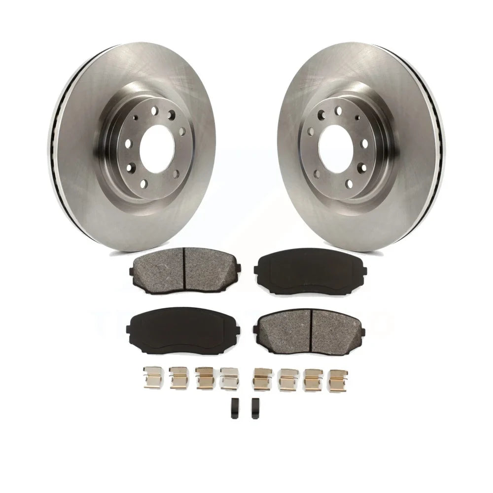 And Semi-Metallic CX-9 Kit Front Rotors For 2007-2015 Brake Disc Auto - Mazda Transit K8S-100535 Pads