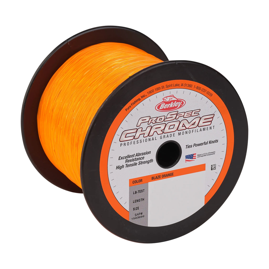 16lb ProSpec Fishing Line 7.2kg Berkley Chrome, Orange, Blaze