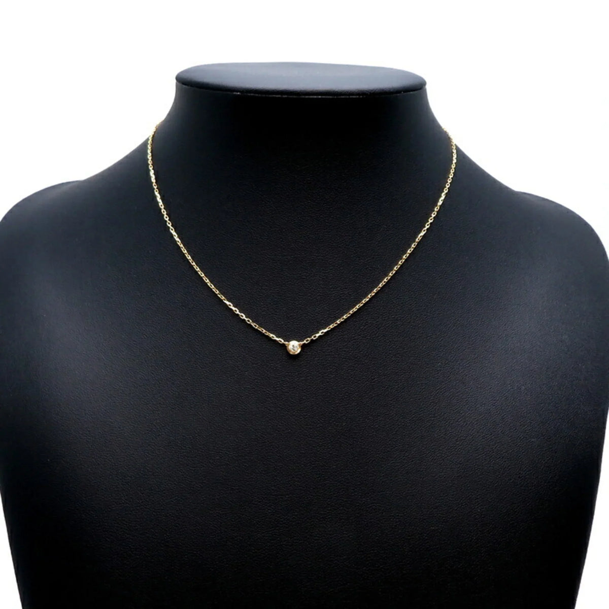 750 Yellow Amour Ladies Pre-Owned SM Necklace Diamond Gold Cartier 0.09ct (Good) B7215800
