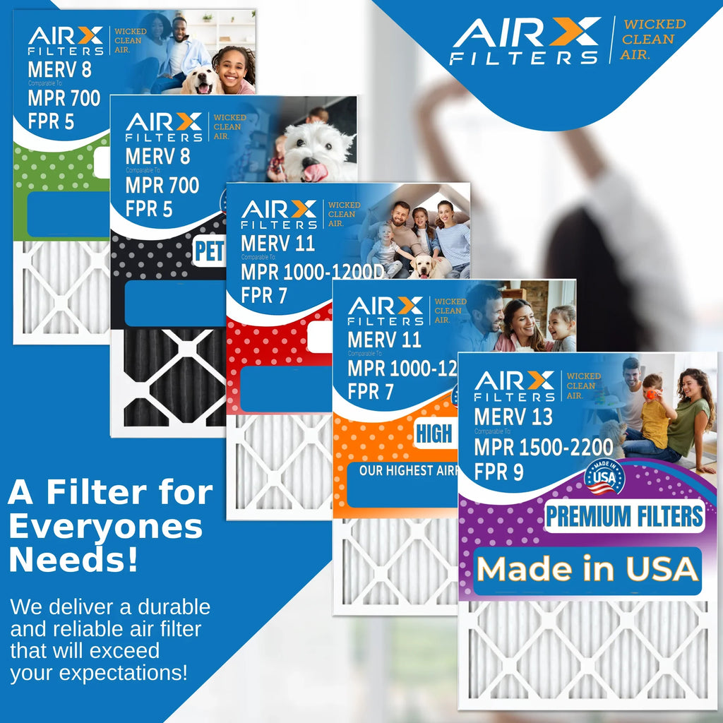 HVAC CLEAN Air AIRX FPR Pleated Conditioner Premium Electrostatic MPR Air Filter Pack AC Made Filter 700 Furnace MERV to Filters 16x18x1 & 16x18x1 8 AIR. 6 WICKED by Comparable USA 5 FILTERS