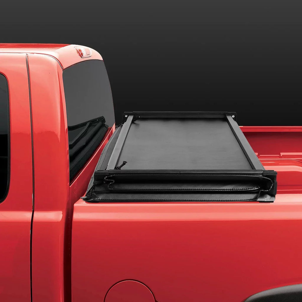 TTC-TRISOFT-060 Cover Tonneau Motoring for Fleetside DNA 6' 2019 2016 Adjustable Trunk 18 17 Tacoma Bed Top Soft Tri-Fold to