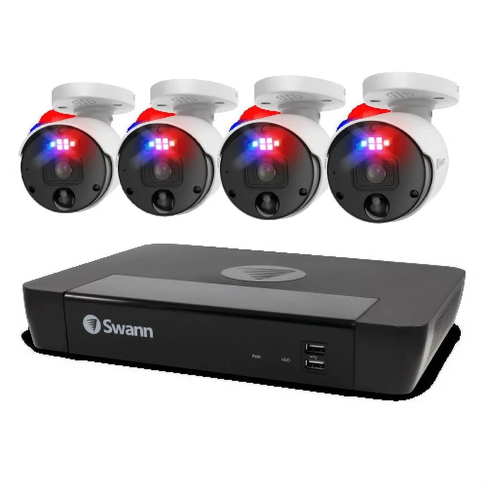SwannForce 4 - Security 12MP Swann NVR 8 Channel System SWNVK-890004 Camera