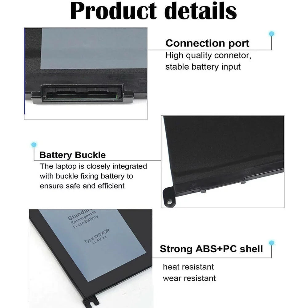 for 42WH CYMGM P66F P75F 5565 WDX0R P69G Series Inspiron 7573 Battery