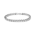 Clasp Miracle Round Color, .925 7.25" Haus Cttw Link Tennis Clarity) (I-J Bead Brilliance Set of 1/10 and Womens Bracelet Diamond Box Silver cut I2-I3 Sterling