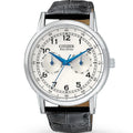 AO9000-06B Citizen Men's Black Strap Leather Eco-Drive Watch