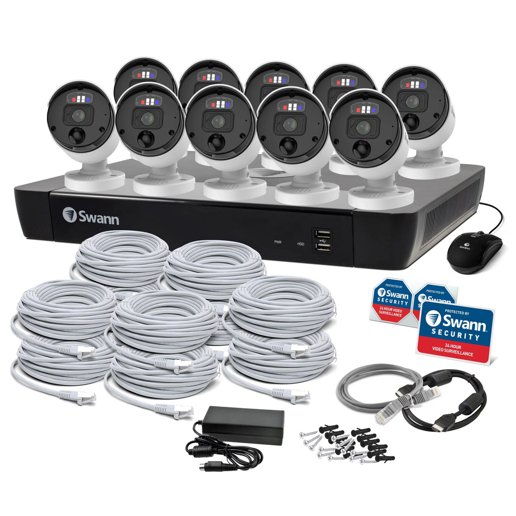 Enforcer™10 16 NVR System Channel 4K Camera Pro Security HD Swann Ultra