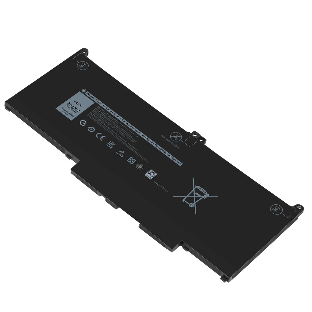 5310 5300 MXV9V For 7300 (2-in-1) Laptop 60Wh Battery 7400 Latitude