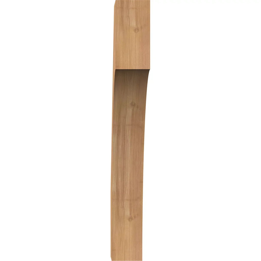 Western 3 x 20"D Cedar Westlake Red 28"H x 1/2"W Brace, Smooth