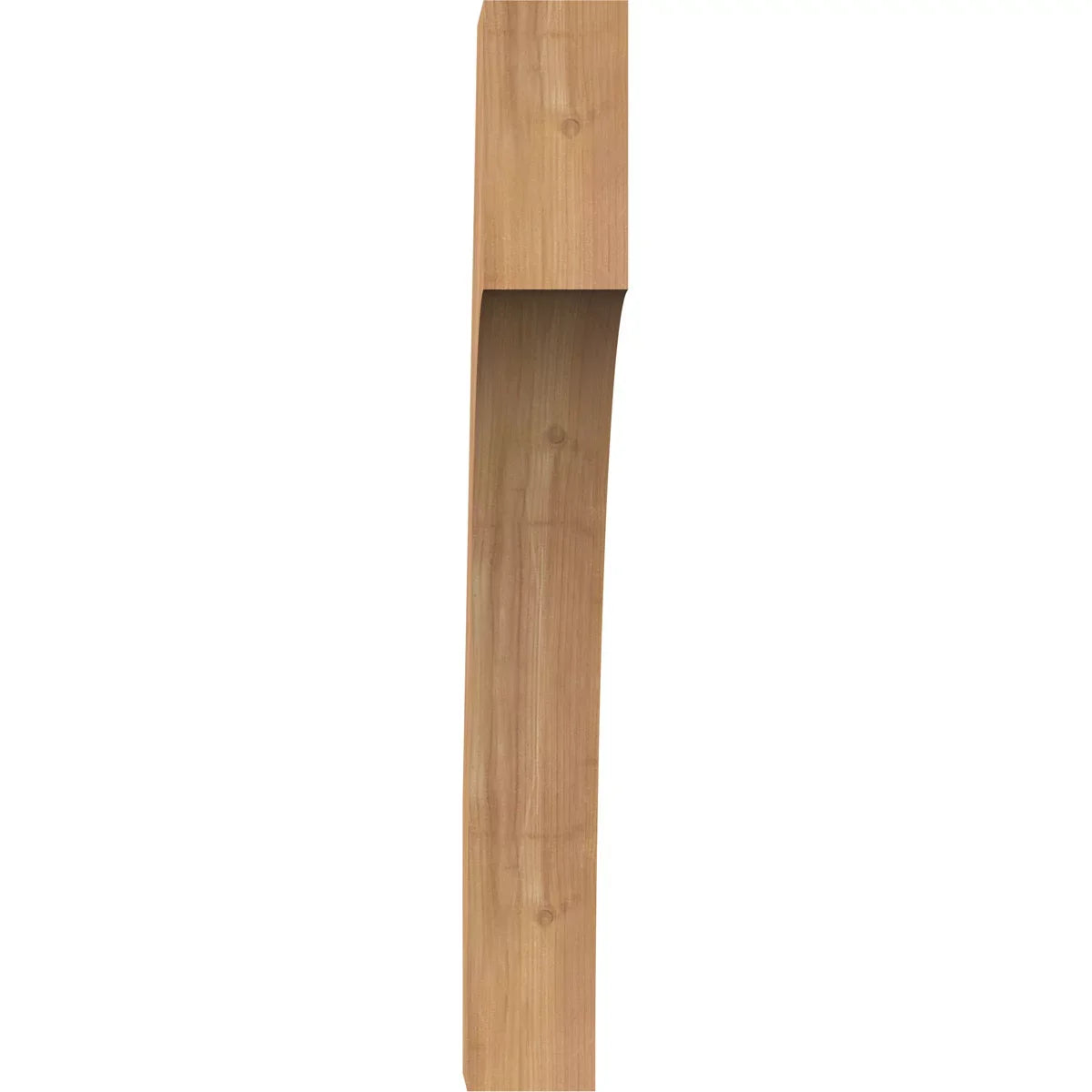 Western 3 x 20"D Cedar Westlake Red 28"H x 1/2"W Brace, Smooth
