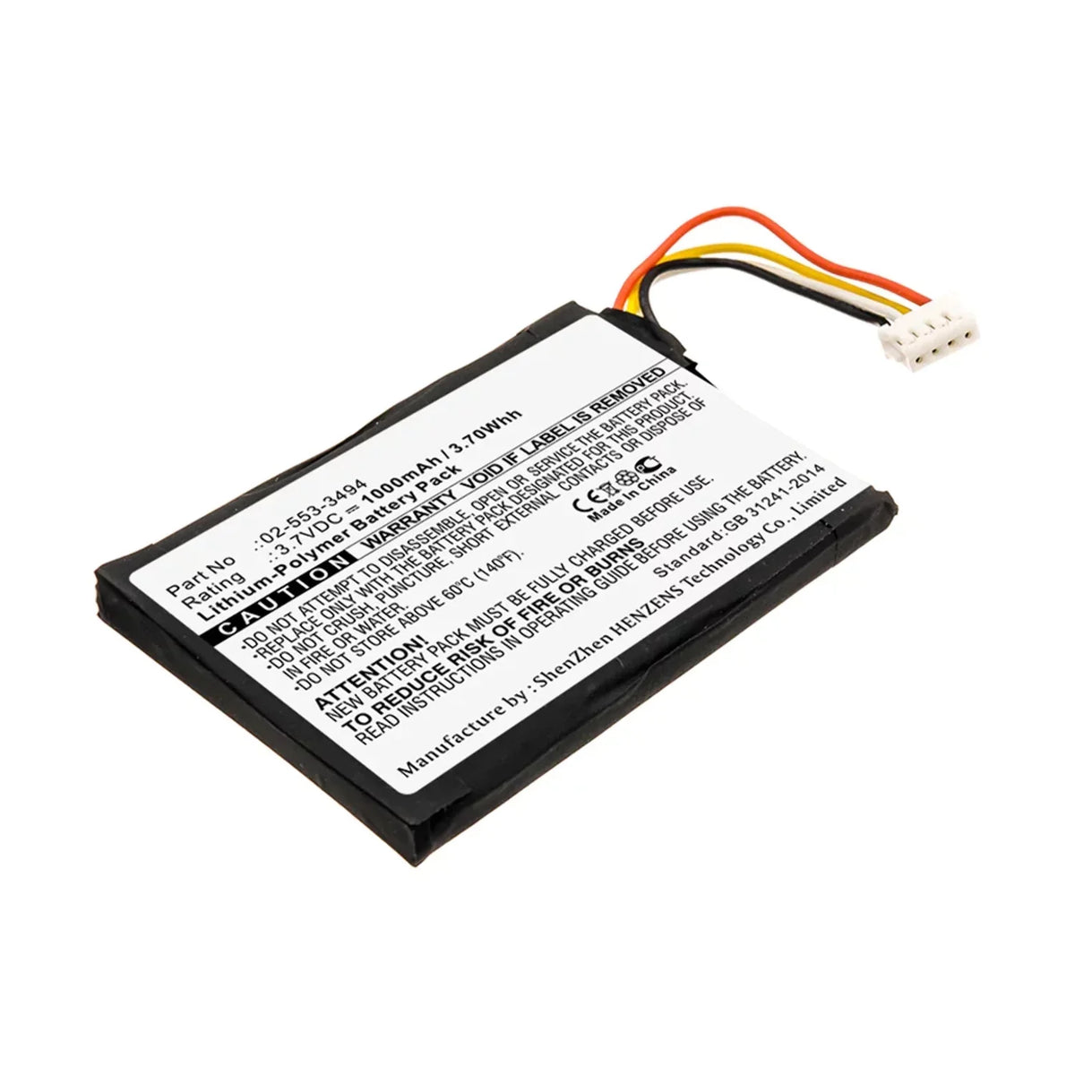 '- 1000mAh, High N Li-Pol, BNA-WB-P11683 Ultra Battery Battery for Batteries - Accessories 3.7V, Capacity Replacement 02-553-3494 Speaker Harman/Kardon