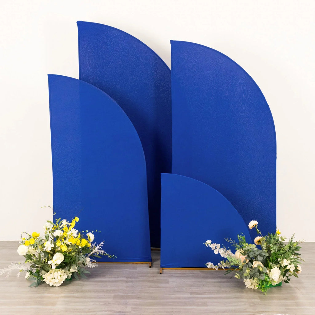 Stand Backdrop - Matte Covers, of Spandex Blue Moon Wedding Efavormart 2.5ft,5ft,6ft,7ft Fitted Covers Custom Set 4 Fit Chiara | Half Royal Arch