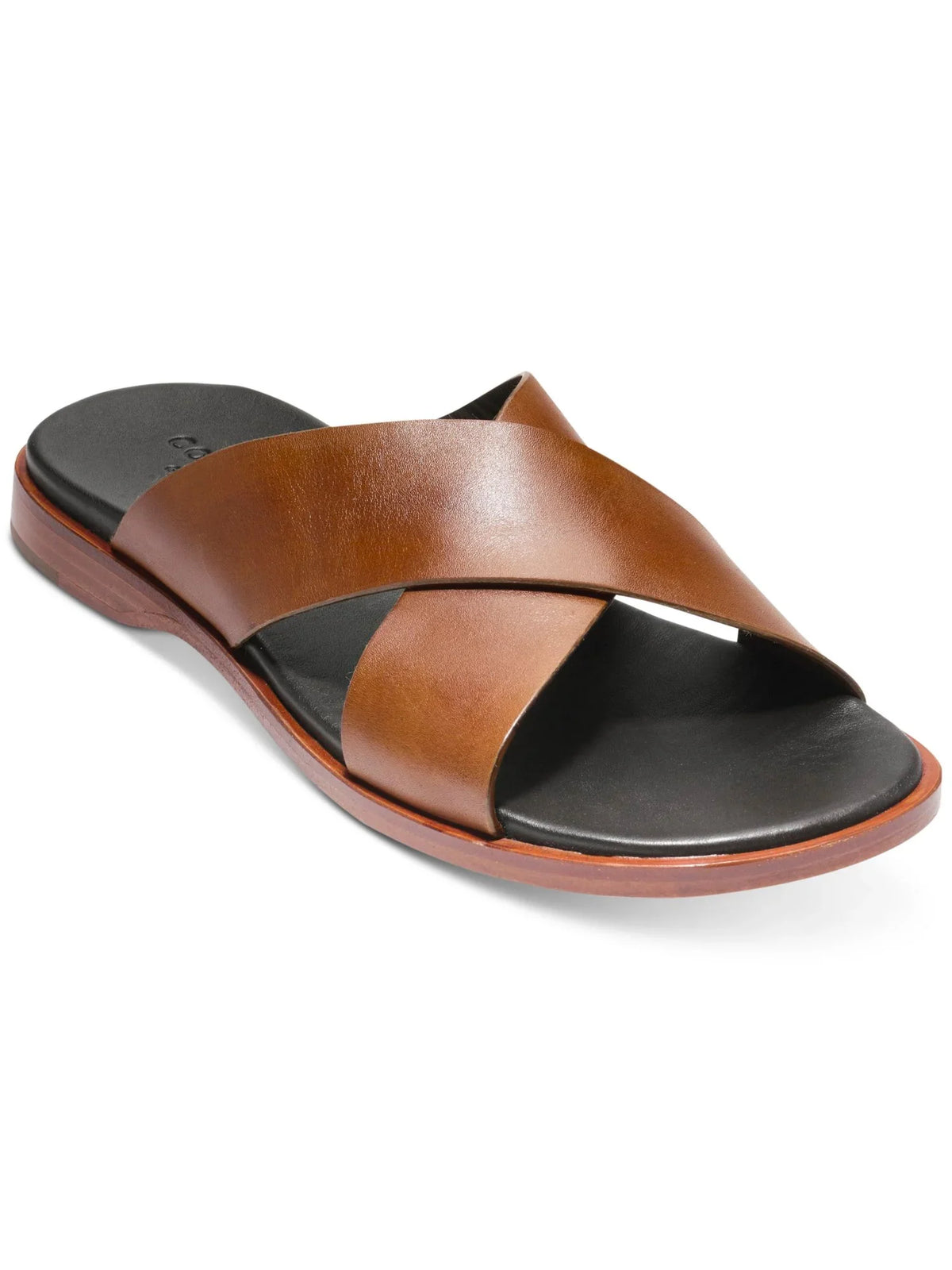 Mens 11 Open 2.0 Toe Goldwyn Slide Shoes Brown GRANDSERIES Bands Slip HAAN On Padded Sandals Crisscross COLE M